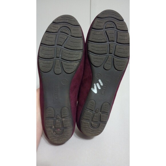 Women's Cliffs By White Mountain Gainful Purple Suede Slip On Loafers Sz 7.5 - Picture 5 of 6
